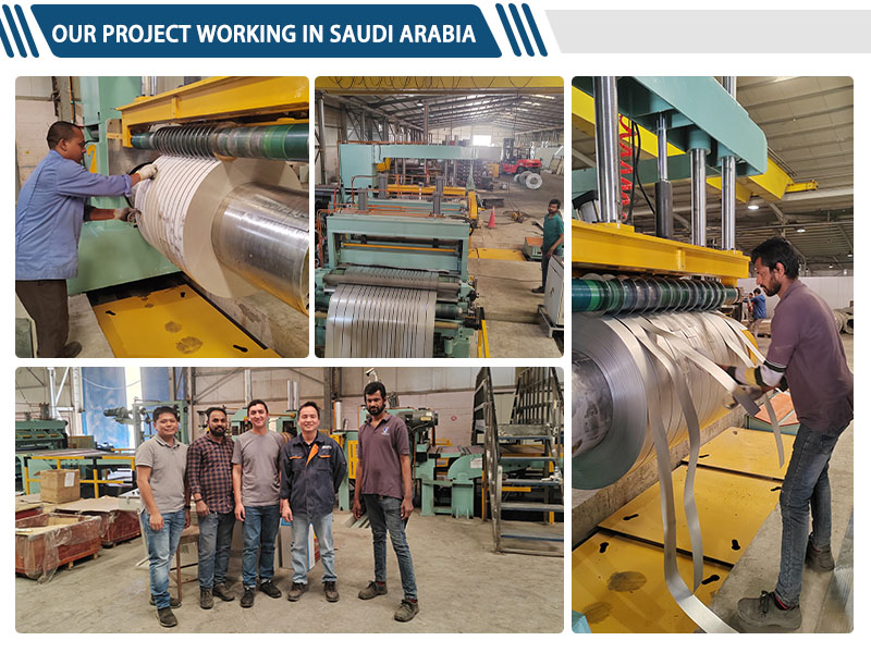 KINGREAL High Speed ​​Coil Slittingg Maskin som jobber i Saudi-Arabia