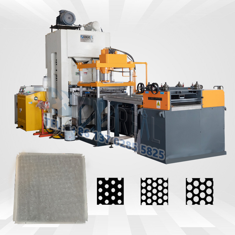 Helautomatisk produksjonslinje for perforert metall