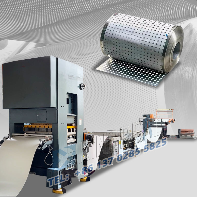 Perforerings- og spolemaskin for ark