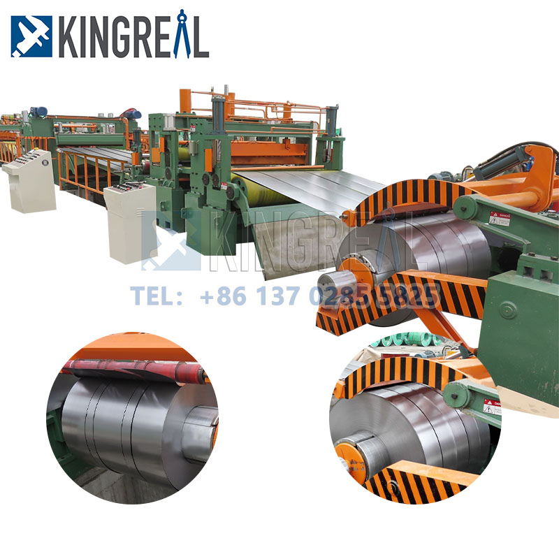 Plate metallspole Slitting Rewinder Machine