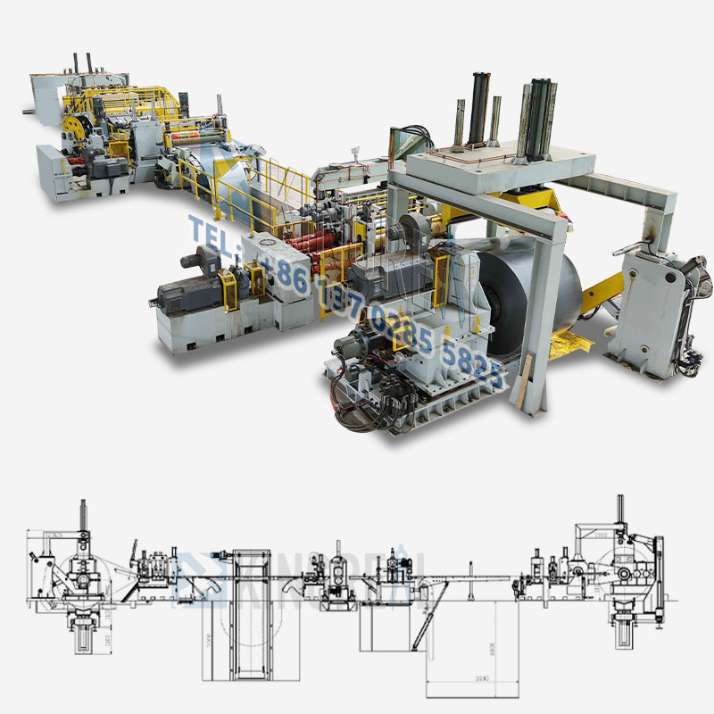 Slitter Rewinding Machine for rustfritt stål