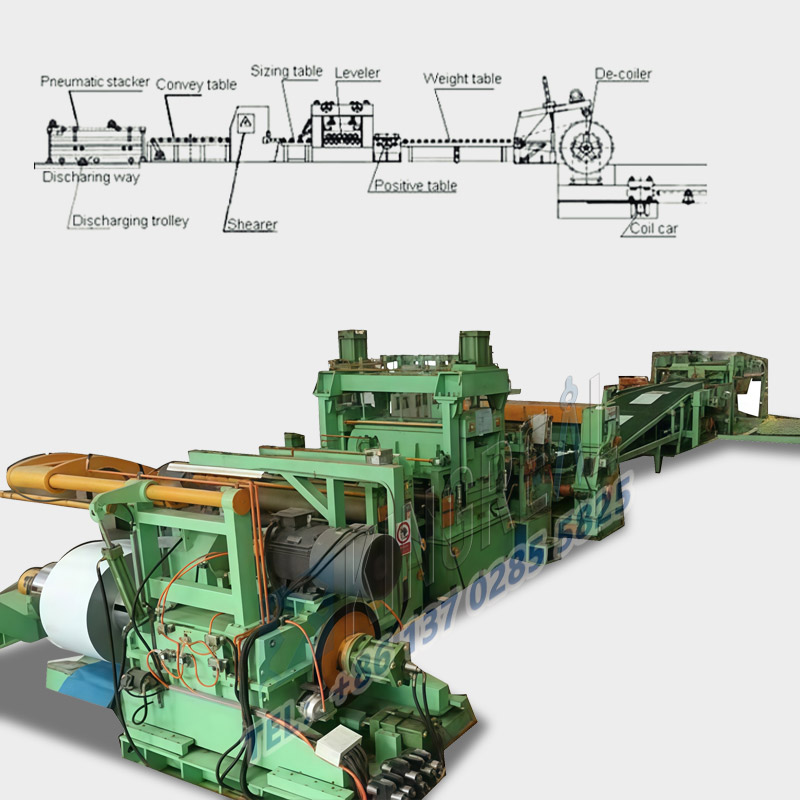 Maskin for stålkuttet i lengde